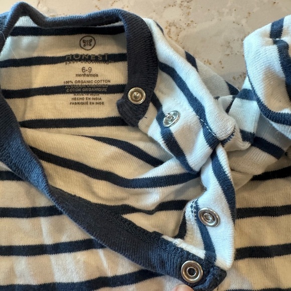 Honest kids clothing 6-9mos Striped and Tropical Kids One Piece Set of 2 - Picture 4 of 8